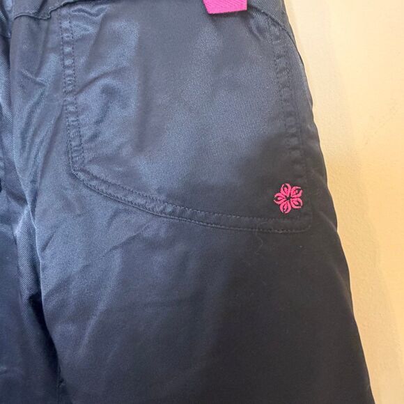 Wild roses insulated ski snowboard pants black pink size small snow - Picture 5 of 7